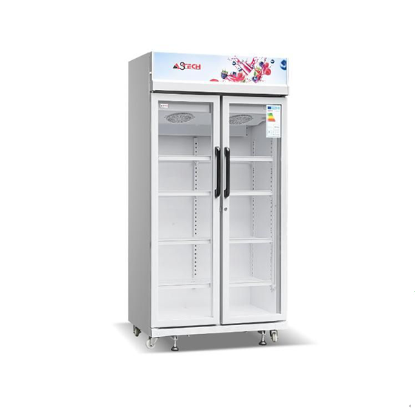 refrigerateur vitrine astech 2 portes 590 litres fv590