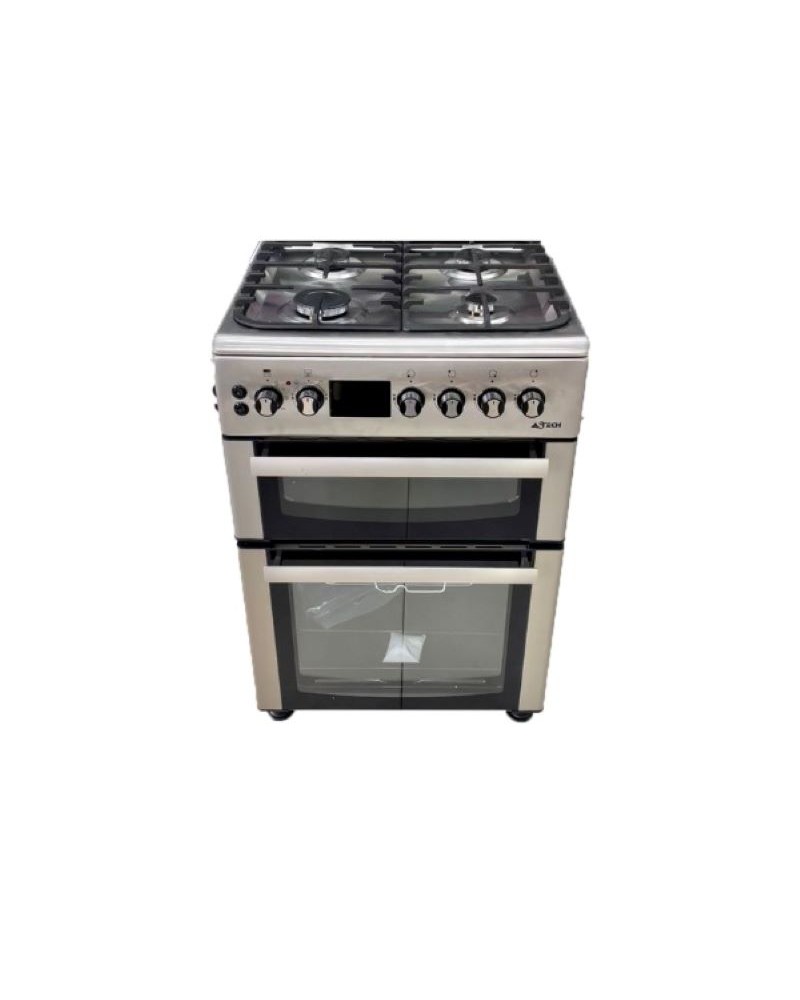 Cuisiniere Astech 6 feux 4feux a gaz et 2 feux electriques 60X60 avec 2 Fours